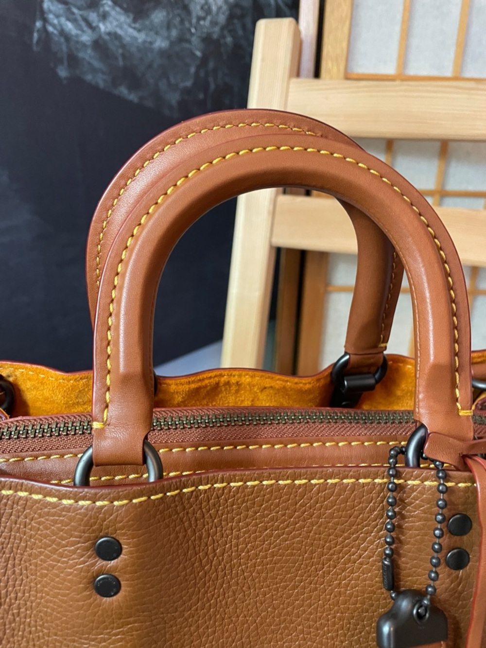 Coach 1941 Rogue 30 in Black Copper / Saddle NWT - Picture 9 of 17